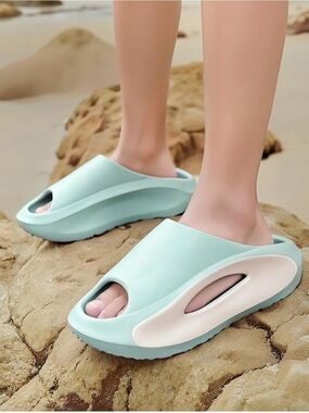 Slide Sandals Men Women Platform Sandals With Comfortable Pillow Slippers Non-Sl